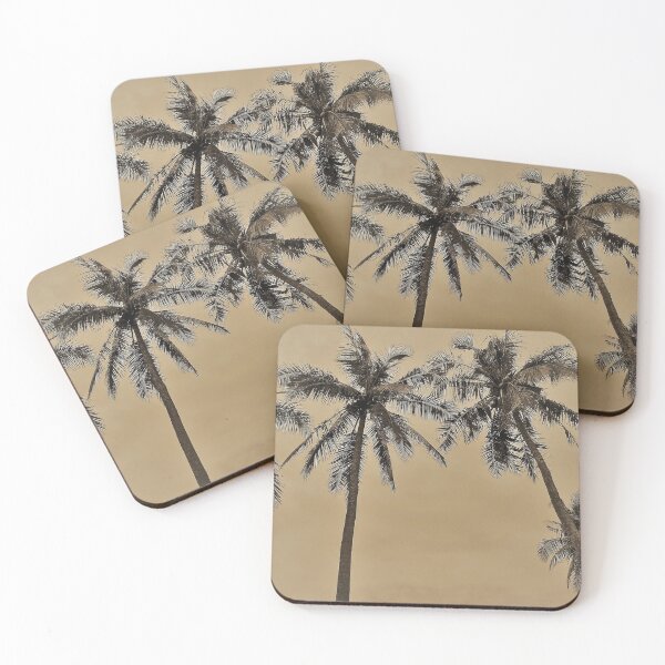Item preview, Coconut palm trees at sunset designed and sold by jannelserrano.