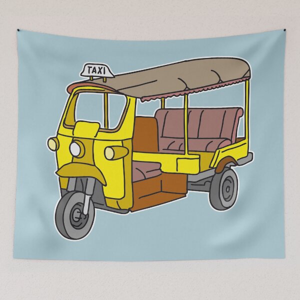 Item preview, Yellow Tuktuk. autorickshaw designed and sold by Berlin-T-Shirt.