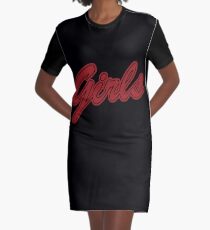 Mädchen (rot) T-Shirt Kleid