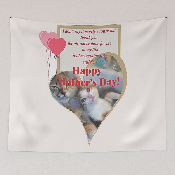 Item preview, Cat Lover Mom Mothersday, Cat With Kitten, Arty Mom Mothersday, Bohemian Mothersday Stepmom , Super Mom Super Wife Mothersday designed and sold by Adri Barnard.