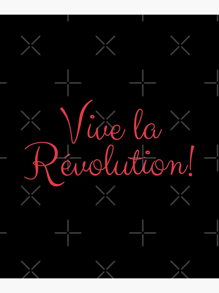 Disover Vive La Révolution Long Live The Revolution French Red - French Premium Matte Vertical Poster