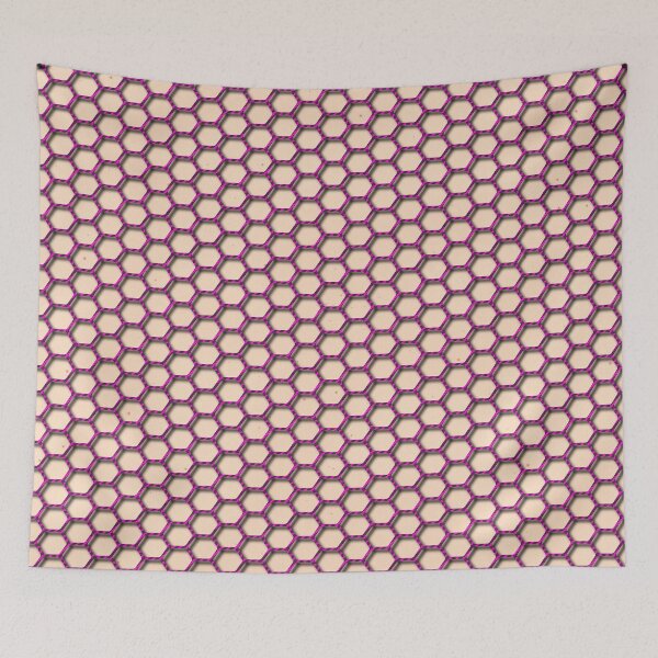 Item preview, Hexagonal Pink Fishnets designed and sold by BareBeauty.
