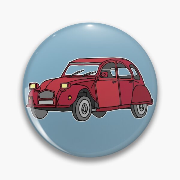 Item preview, Red 2CV (deux chevaux) car designed and sold by Berlin-T-Shirt.