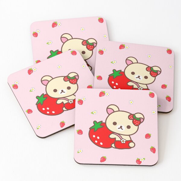 Item preview, Cute Strawberry Bear designed and sold by twinklestrokes.