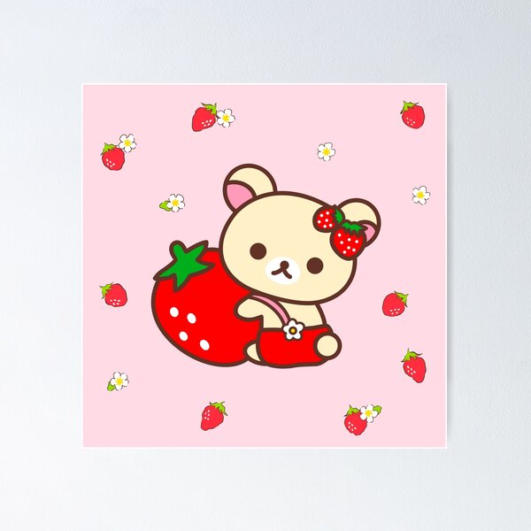 Item preview, Cute Strawberry Bear designed and sold by twinklestrokes.