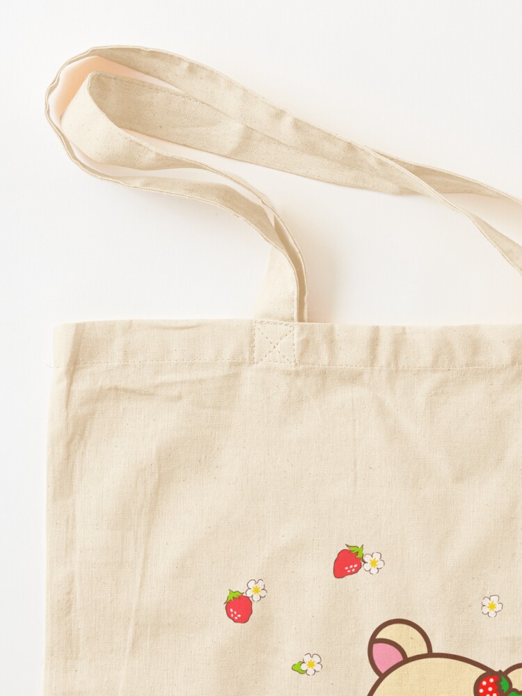 Chocolate Cosmos - Cartoon Embroidered Washed Denim Tote Bag
