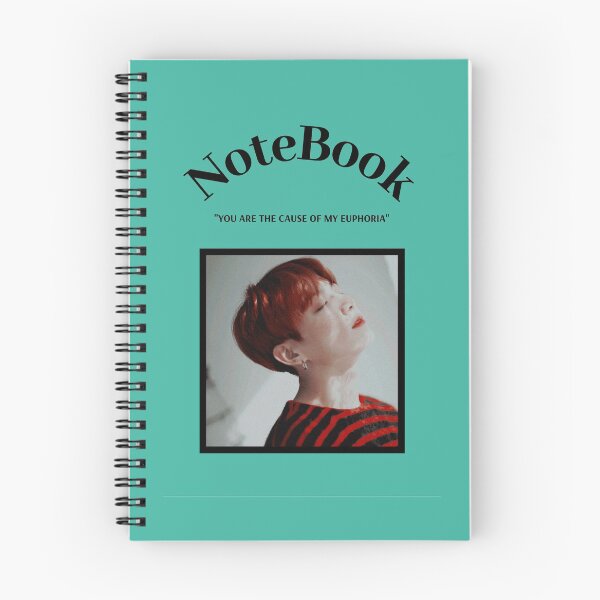Item preview, BTS - Jungkook Green Notebook  designed and sold by KpopArea.