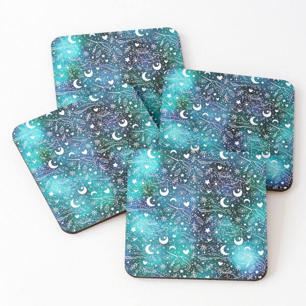 Item preview, Oceanic Nebula pattern black designed and sold by iconicus-design.