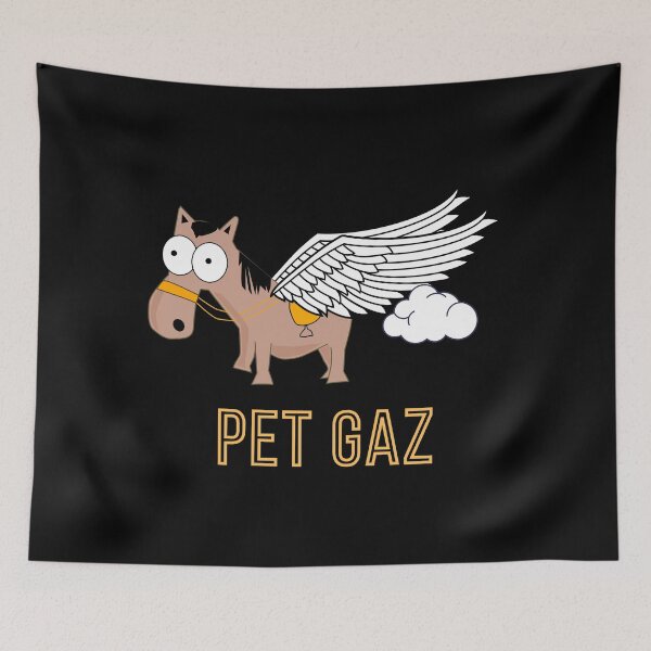 Item preview, Pegasus Pet Gaz Funny French Pun About Farts designed and sold by Nathalie Aynié.
