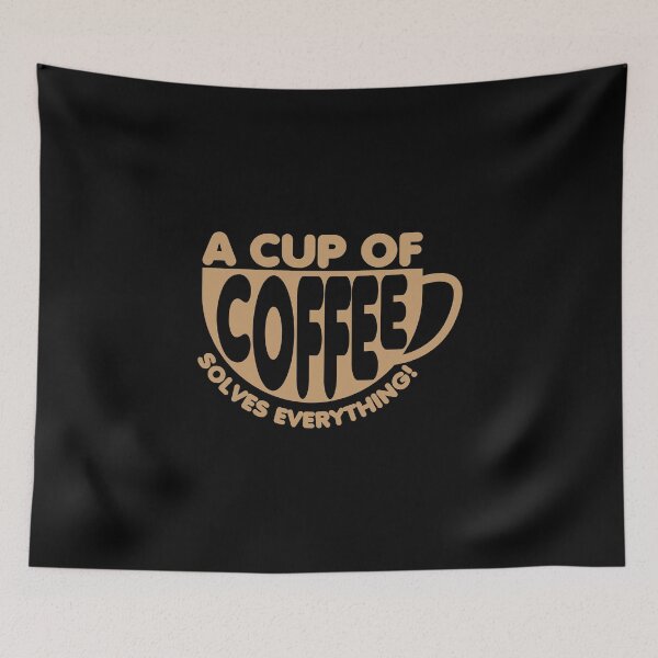 Item preview, A Cup Of Coffee Solves Everything! designed and sold by ShaykhUmer.
