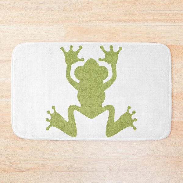 Item preview, The light green textured frog on the white background designed and sold by IraNiva.