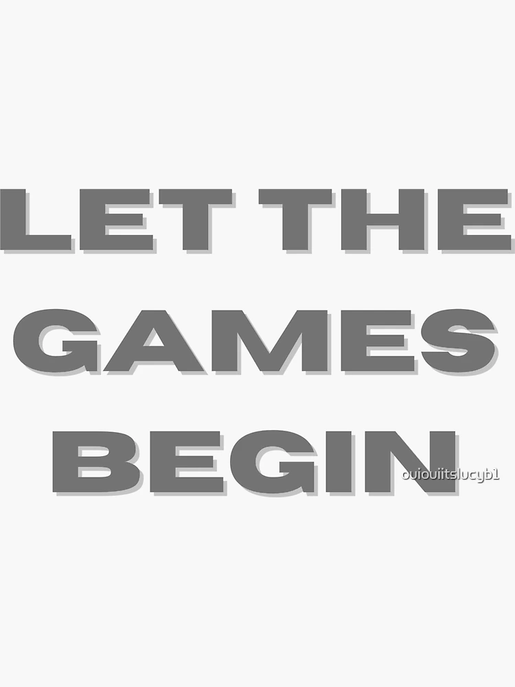 AJR Let the games begin Sticker for Sale by JuliesDesigns