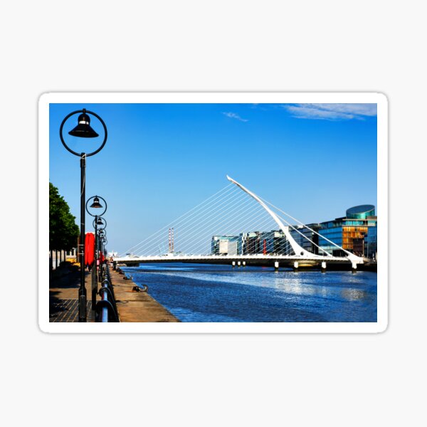 Samuel Beckett Bridge by the Quay Sticker