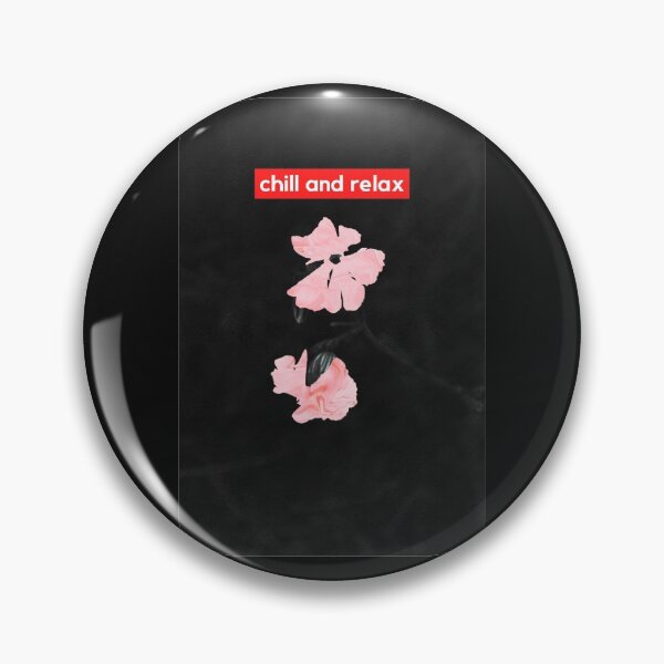 Item preview, Pink Flowers Black Background Chill and Relax designed and sold by patrick10reyes.