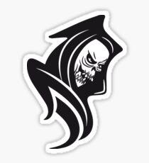 Death hooded sweatshirt Sticker