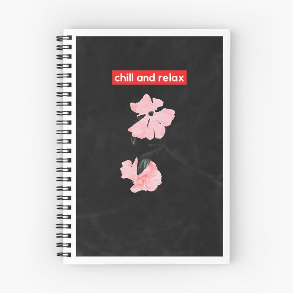 Item preview, Pink Flowers Black Background Chill and Relax designed and sold by patrick10reyes.