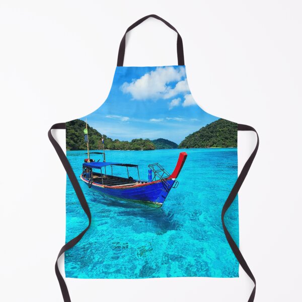Item preview, Thailand Longtail Boat On Clear Sea Landscape designed and sold by JTS STORE.