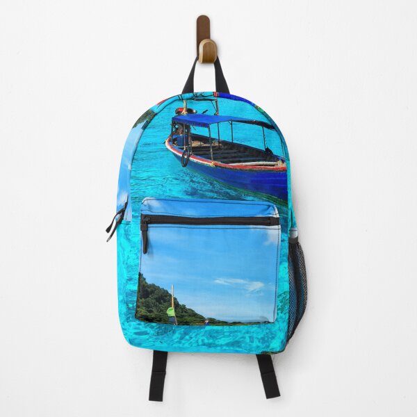Item preview, Thailand Longtail Boat On Clear Sea Landscape designed and sold by JTS STORE.