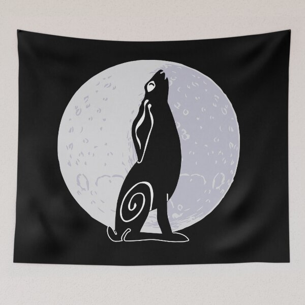 Item preview, Moon Gazing Moongazing Hare designed and sold by Bugs-Boutique.
