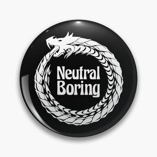 Item preview, Neutral Boring Alignment Tabletop RPG Vintage Retro Funny designed and sold by WPahat.