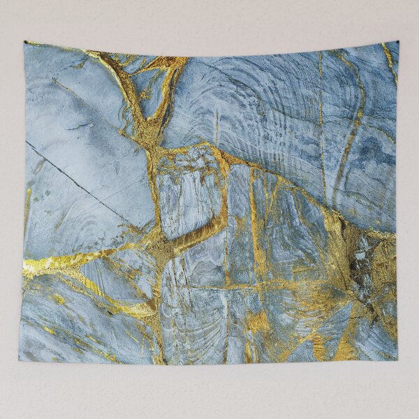 Item preview, Blue Gold Turquoise Marbling designed and sold by ZaydounStark.