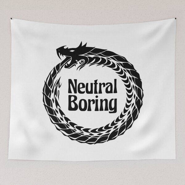 Item preview, Neutral Boring Alignment Tabletop RPG Vintage Retro Funny designed and sold by WPahat.