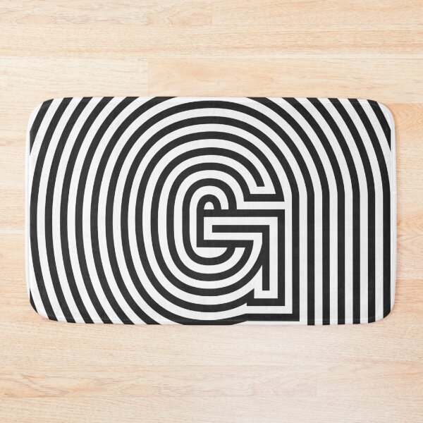 Item preview, Monogram letter "G" in Op Art style designed and sold by TrueType.