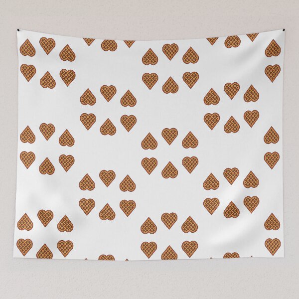 Item preview, norwegian waffle hearts, sticker pack set of 6 designed and sold by weilertsen.