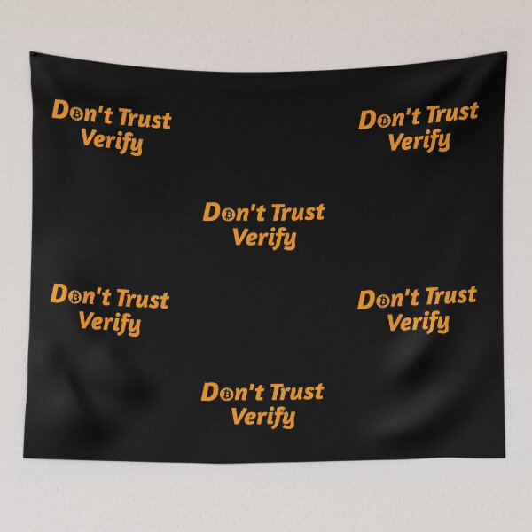 Item preview, Don't Trust Verify designed and sold by FitFabFunny.