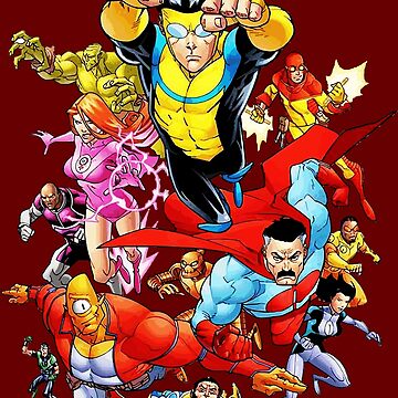 Invincible Cast of Characters Throw Blanket