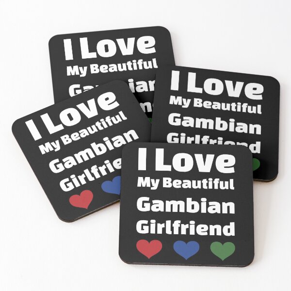 Item preview, I Love My Beautiful Gambian Girlfriend - Gambia Girlfriend designed and sold by DiceNLDesigns.