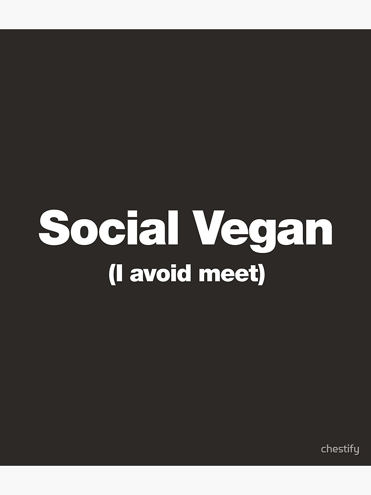 Thumbnail 2 of 2, Greeting Card, Social Vegan designed and sold by chestify.