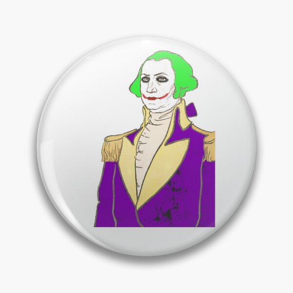 Artikelvorschau, Erster Präsident George Washington Clown Make-up Anarchie Gesellschaft entworfen und verkauft von Captain-Jackson.