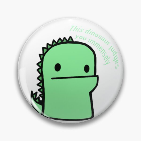 Item preview, Funny judgy dinosaur cute sticker designed and sold by LotteSmits.