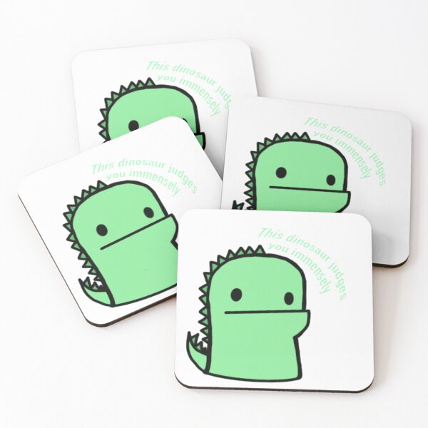 Item preview, Funny judgy dinosaur cute sticker designed and sold by LotteSmits.