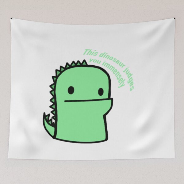 Item preview, Funny judgy dinosaur cute sticker designed and sold by LotteSmits.