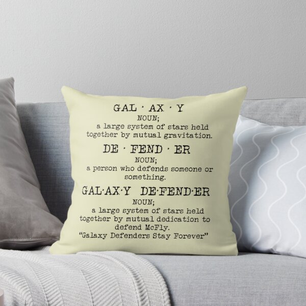 Item preview, McFly - Galaxy Defender Pillow designed and sold by LaurasTees.