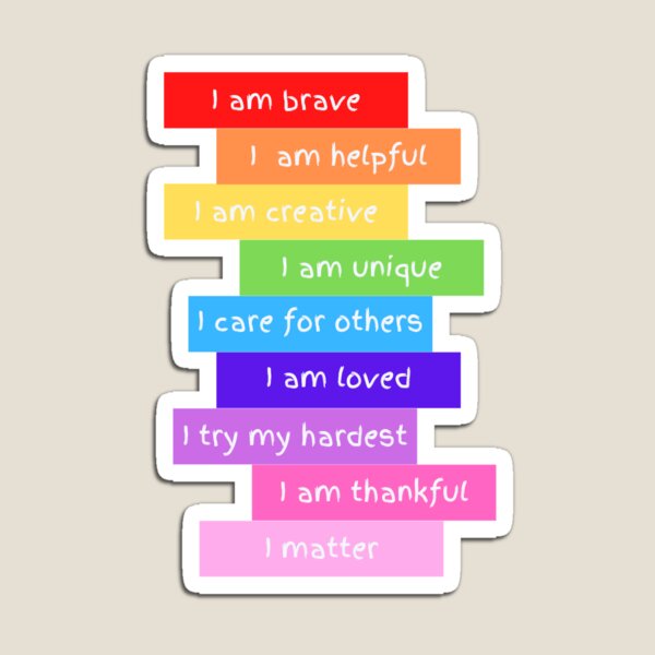 Artikel-Vorschau von Positive Affirmationen für Kinder, designt und verkauft von BlakefourDesign.