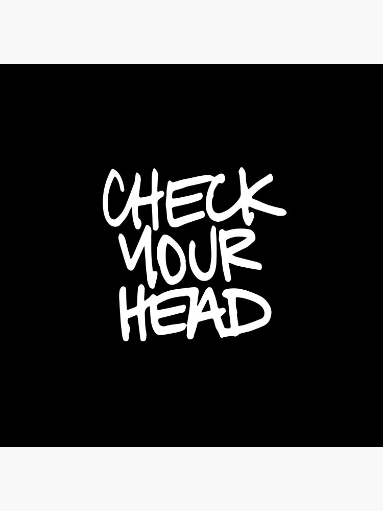 Discover Check Your Head Pin Button