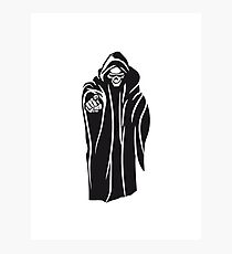 Death hooded evil sunglasses Photographic Print