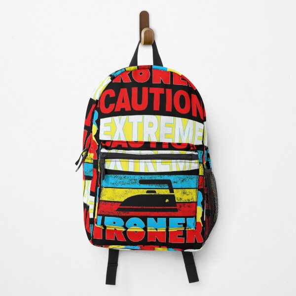 Extreme ironing Caution Extreme Ironer Retro Sunset EI Extreme Sport Backpack