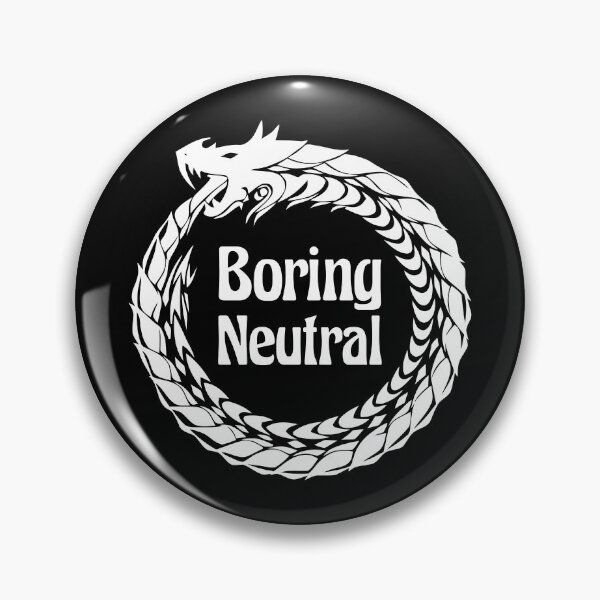 Item preview, Boring Neutral Alignment Tabletop RPG Vintage Retro Funny designed and sold by WPahat.