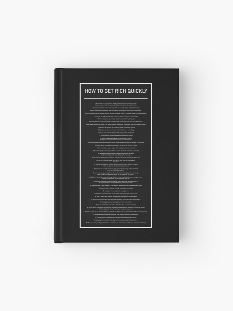 Naval How To Get Rich Quickly &quot; Journal for Sale by 