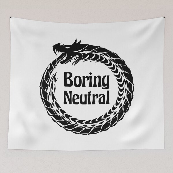 Item preview, Boring Neutral Alignment Tabletop RPG Vintage Retro Funny designed and sold by WPahat.