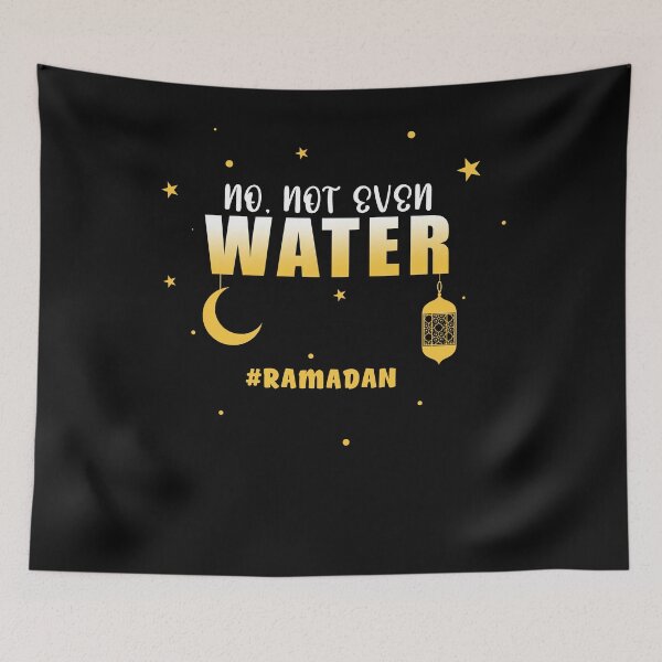Item preview, No Not Even Water Ramadan 2021 Fasting islamic outfit  designed and sold by aubb7.
