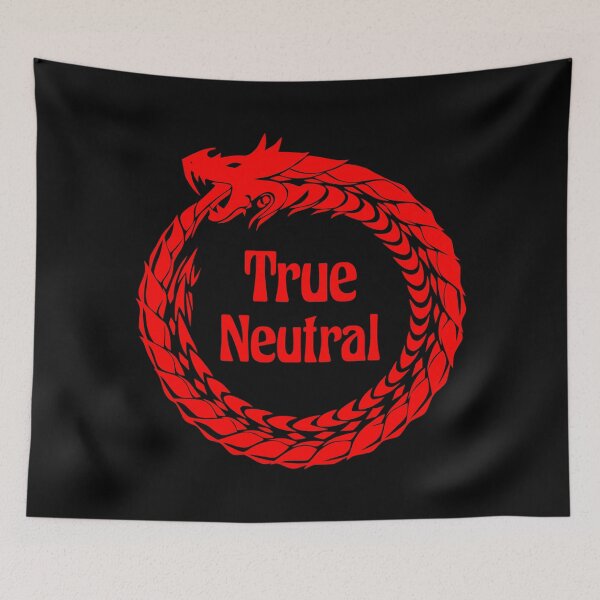 Item preview, True Neutral Alignment Tabletop RPG Vintage Retro designed and sold by WPahat.