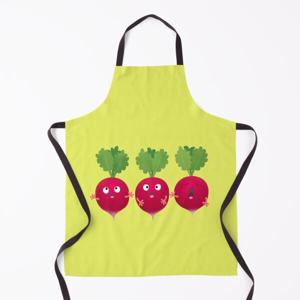 Item preview, Cute radishes singing trio cartoon vegetables  designed and sold by FrogFactory.