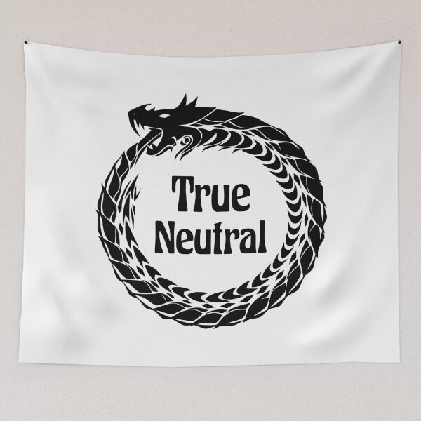 Item preview, True Neutral Alignment Tabletop RPG Vintage Retro designed and sold by WPahat.