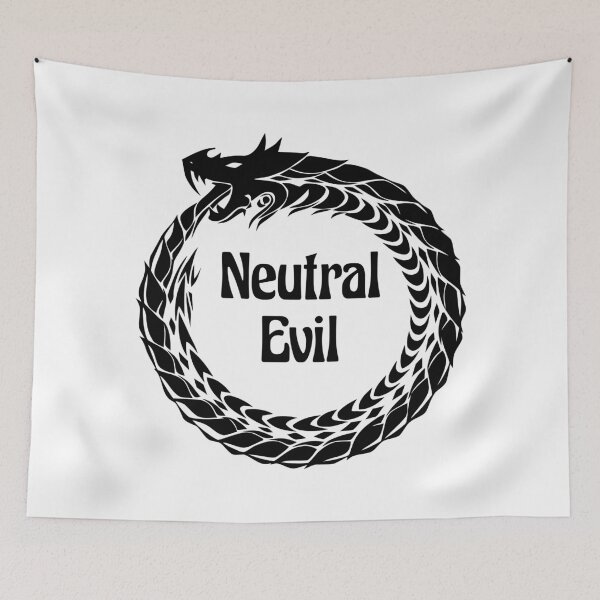 Item preview, Neutral Evil Alignment Tabletop RPG Vintage Retro designed and sold by WPahat.