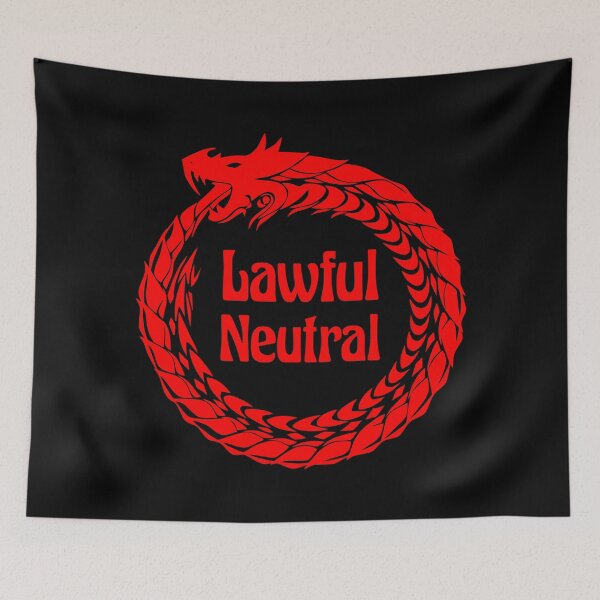 Item preview, Lawful Neutral Alignment Tabletop RPG Vintage Retro designed and sold by WPahat.
